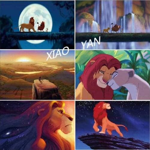 Disney Cartoon Simba Diamond Painting The Lion King 5D DIY Full Square/Round Diamond Mosaic Childrens Room Decor Handwork