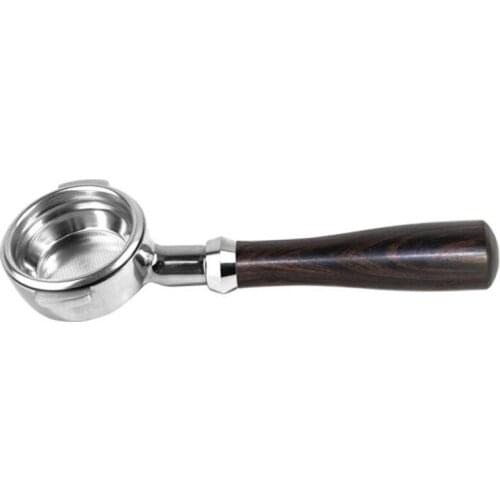 For EXPOBAR E61 Coffee Machine Solid Wood Bottomless Handle Portafilter 58MM Universally Applicable Grouphead Ebony