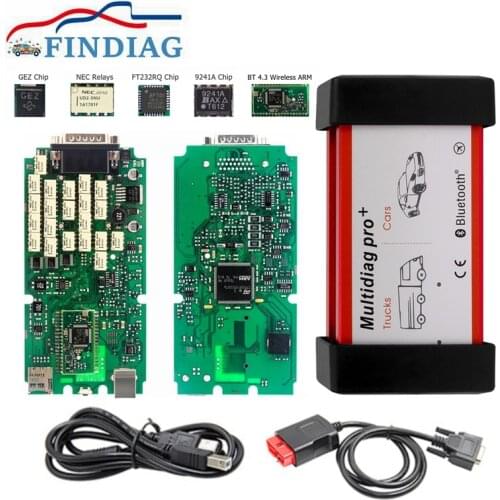 DS150 TCS Pro+ Single Board 2017 R3 Multidiag Pro+ NEC Relays BT 4.0 OBD2 Cars Trucks Diagnostic Tool V2016/R1 Free Keygen