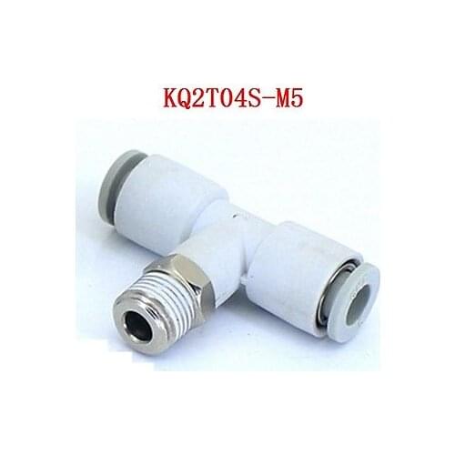 KQ2T04S-M5 Male Branch Tee One-Touch Fitting Push In Connector Applicable Tube 4mm Port Size M5 x 0.8 KQ2T04SM5 SMC Type