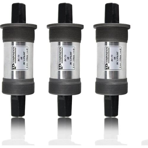 Mountain Bike 68mm Bottom Bracket BC-73 Bicycle Quare Hole Bearing 37X24T 110.5/113/115/118/120/121.5 /122.5/124.5/126/127.5mm