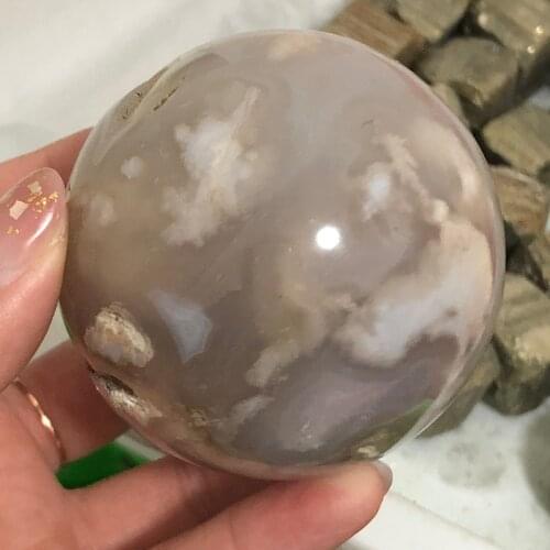 New product!!!Natural cherry blossom agate crystal ball, meditation reiki healing, home decoration decoration