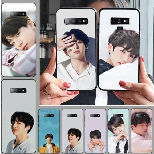 Jungkook Korea male singer TPU black Phone Case Cover Hull For Samsung S6 S7 edge S8 S9 S10 e plus A10 A50 A70 note8 J7 2017