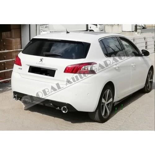 For Peugeot 308 Short Side Skirts Attachment Sill Trim Car Styling Auto Accessory Universal Spoiler Mud Flaps Spilitter Ornament