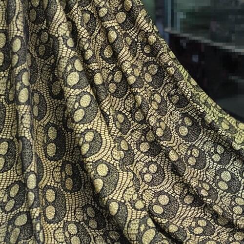 Lace Fabric Dress Mesh Gauze Gold Plating Abrics Clothes Accessories Organic Fabric Embroidered Woven Garment Accessories