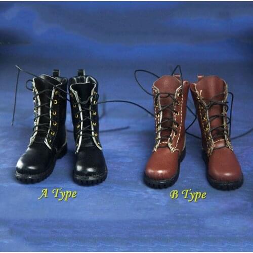 1/6 Scale Action figure Shoes Military Shoes Combat Boots trend boots Model Solid Inside for 12 inches Action Figure Body