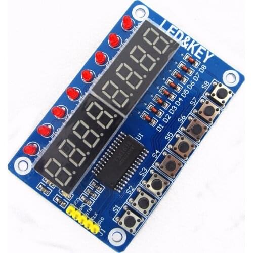1pcs TM1638 Module Key Display New 8-Bit Digital LED Tube 8-Bit