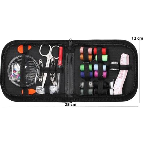 Portable Sewing Tool Kit Needles Threaders Pins Tape Measure Buttons Sewing Box For Clothes Making Mending DIY Craft