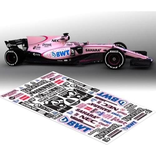 Rc Racing Model Cars Body Shell Decoration Stickers / Decals For 1/10 Scale F1 Remote Control Toys On-Road Flat Sport Car