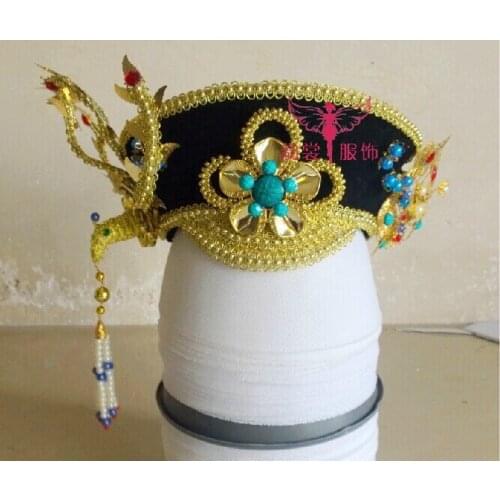 Blue Emperors Mother Hair Tiaras Legend of Empress Zhenhuan in the Palace Qing Dynasty Hair Tiaras Minority Man Zu 02