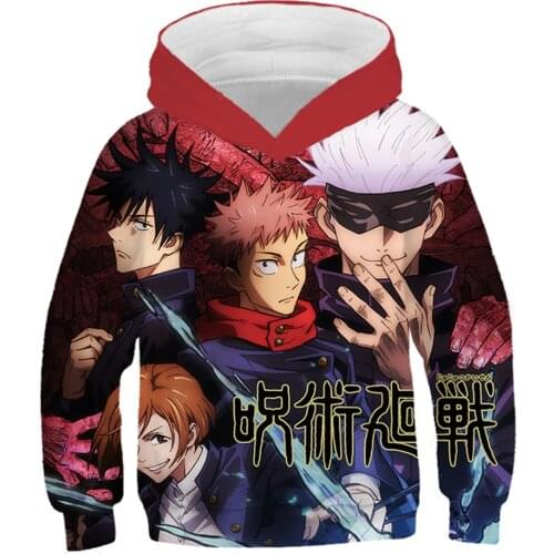 Spring Autumn Hoodies New Casual Boys 3D Printed Long -Sleeved Kids Fashion Funny Anime Hoodie Children 'S Pullover 4T -14T