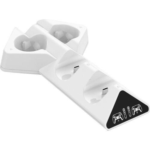 4 in 1 Charger Dock USB Fast Charging Station for PS5 Game Console, also Suitable for PS Move Controllers