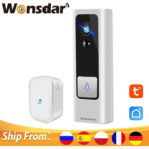Tuya Wifi Home Doorbell 1080P HD Wireless Call Intercom PIR Motion Door Bell IR Night Vision Home Security Camera Smart Life