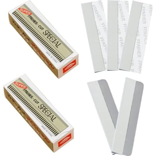 10Pcs Stainless Steel Shaving Razor Blades Scraping Eyebrow Blades for Women Hairdressers Removal Blades Make Up Tools HD0002