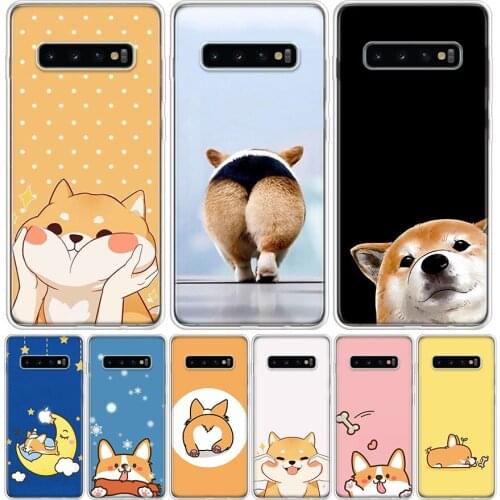 Cat Corgi Dog Phone Case For Samsung Galaxy A50 A70 A30S A51 A71 A10 A20E A40 A90 A20S M30S A6 A7 A8 A9 Plus Coque