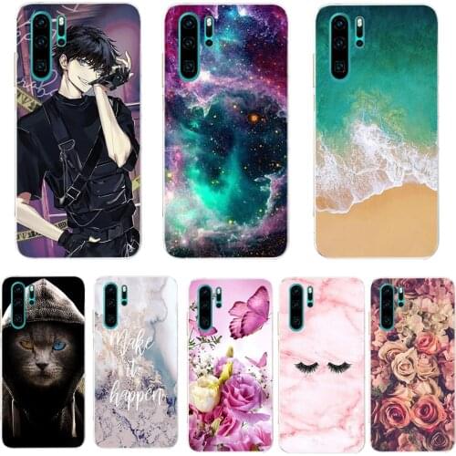 Case For Huawei P30 pro Case Silicone TPU Back Phone Case On For Huawei P30 Pro VOG-L29 ELE-L29 P 30 Lite Coque Bumper cat