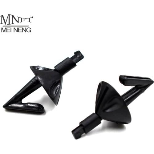 MNFT 12pcs Black Impact Shields Sea Fishing Rigs Saves and Protects Baits Holder Clip Breakaway Style Fishing Tools