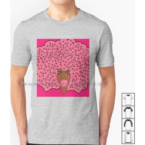 Bubble Gum Fly T Shirt 100% Cotton Afro Black Bubble Gum Powerful Goddess Womens Feminism Feminist Beautiful Sexy Boho Princess