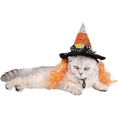 Pet Halloween Hat Party Costume Headwear Cosplay Accessories For Cats