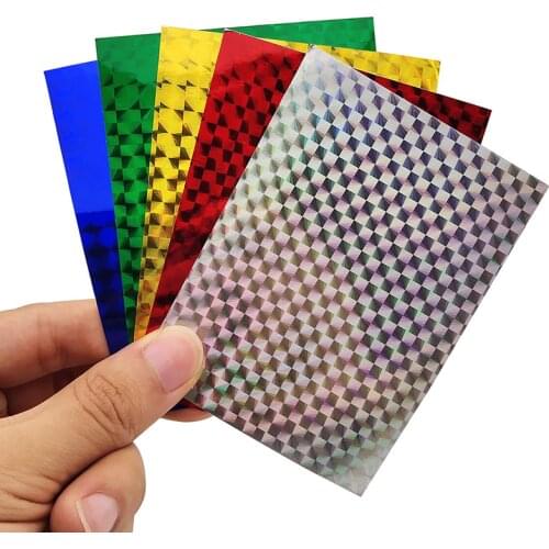 Fishing Lure Stickers 5pcs/set 10X7.3cm 3D Stereoscopic Holographic Laser Sticker Fishing Lure DIY Material Accessories