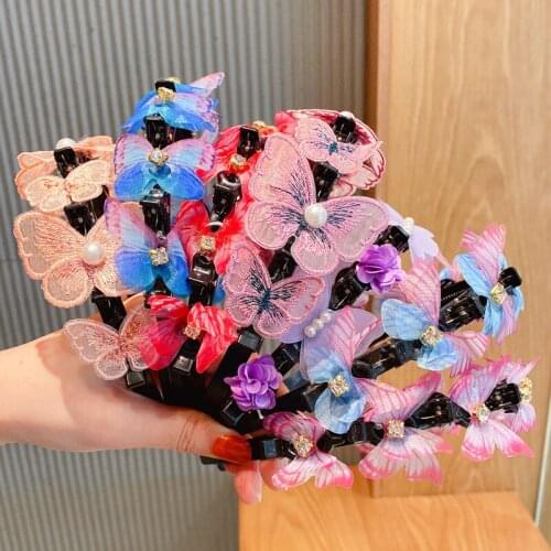 Sweet Childrens Korean Hairstyle Headband Girls Hair Accessories Cute Cartoon Fixed Hair Loop Headwear Headwear Gifts