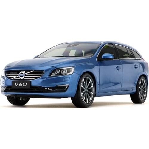 New 1:18 for VOLVO V60 T5 Wagon Diecast Model CAR Blue/White kids Gift Collection Ornament Display Metal,Plastic,Rubber