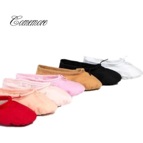 New10 Color Canvas Soft Ballet Shoes Dance Shoes Yoga Sneakers Children Baby Kids Girls Women Slippers