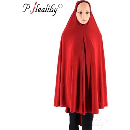 Wholesale Muslim Big Size One Piece HIJAB Pure Color Solid Color Ovesize Hijab head wraps