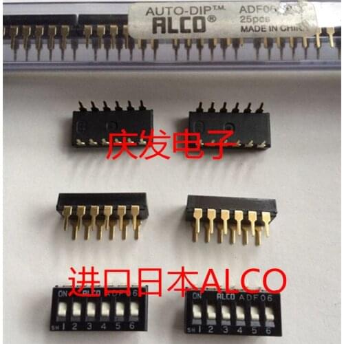Original new 100% dial switch ADF06 6bit 6P 2.54MM planar dial