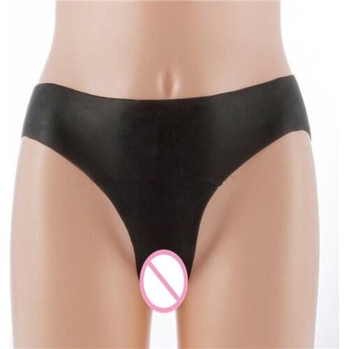 Full Silicone Pad Buttock Enhancer Body Shaper Sexy Panty Black Women Crossdresser Shemale Artificial Cosplay Latex Shapewear