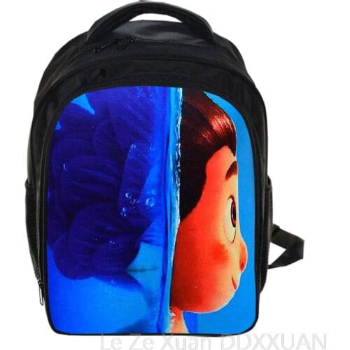 Hot Students New movie Luca Backpack Children Cartoon School Bag Kids Rucksack Teens Travel Knapsack Unisex Laptop Bag