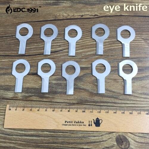 EDC GEAR Pocket Knife steel Outdoor camping survival tools Camping Pocket Military Sharp Eye Knife Silver