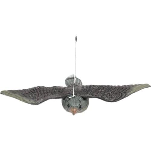 Realistic Flying Bird Hawk Pigeon Decoy Pest Control Garden Scarer Scarecrow Ornament