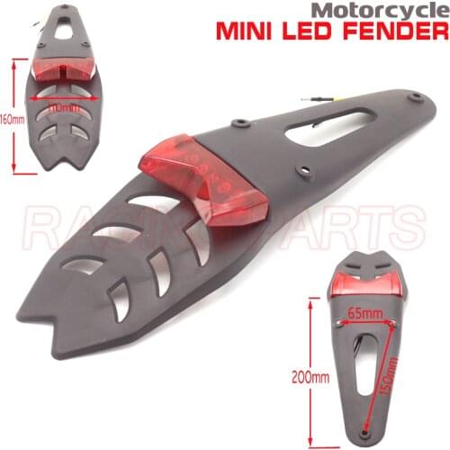 Universal 12V Motorcycle Rear Fender LED Brake Stop Rear Tail Turn Light Enduro Dirt Bike Lamp Moto Accessories