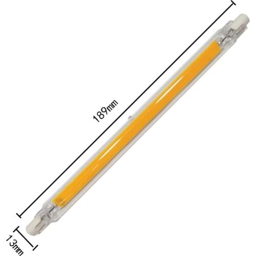 R7S LED COB Glass Tube Bulb 189MM 15W Super Bright AC220V-240V Corn Ceramics Lamp Lampadas Diode SpotLight Replace Halogen Light