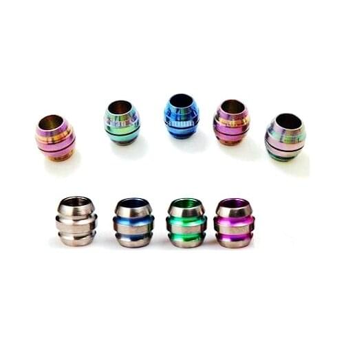 Titanium TC4 Jewelery Beads / Cord Fastener Marquise Design in Red / Blue / Green / Priamry