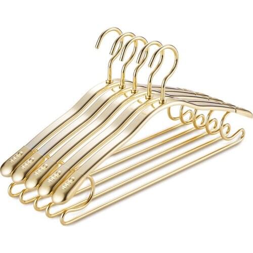 10pcs/lot 42.3cm aluminum alloy household clothes hang suit wide shoulder anti-skid non-marking thickening clothes rack
