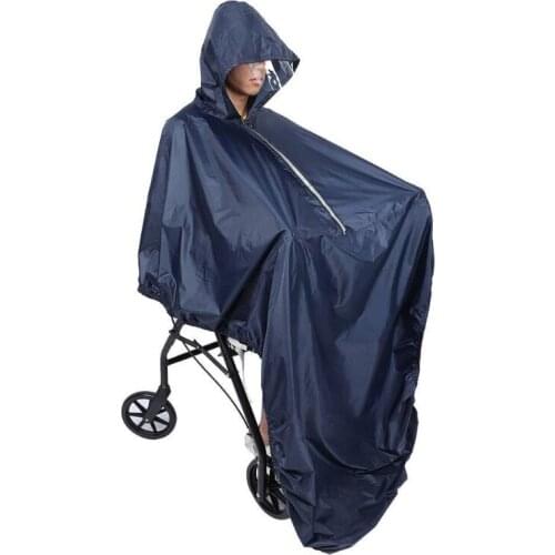 Waterproof Rain Poncho for Old Wheelchair Mobility Scooter