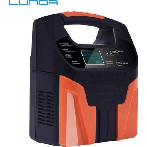 10A 220V Lead Acid Battery Chargers 12v 24V Smart Fast Charging LCD Display Full Automatic Motorcycle Truck Car Battery Charger