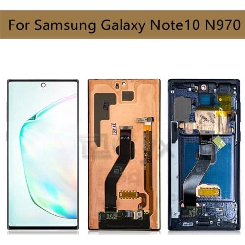 For Samsung Galaxy Note 10 LCD N970F N970W G970U Display Touch Screen Digitizer Assembly For Samsung Note 10 Display Burn Shadow