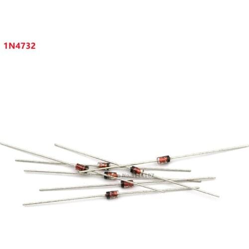 100PCS/Lot 1n4732 IN4732 1N4732A 4732 DO-41 Zener Diode 1W 4.7V 4V7 diode