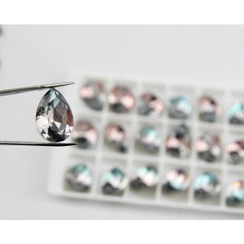 13*18 pear fancy stone k9 Loose Gemstones teardrop Tourmaline Stones for making jewelry sewing