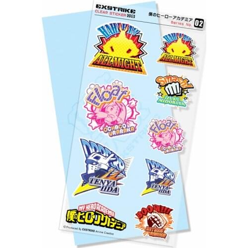 2 sets/pack High Quality Anime My Hero Academ Waterproof Clear Anime stickers for Car Laptop Pad Phone Trunk Shipping by ASAP