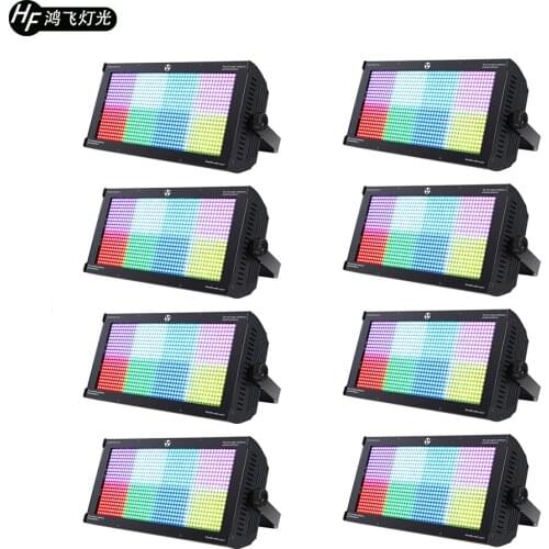 8 pcs 960 PCS LED 80 Segments RGB Strobe Light Voice Led Disco Full Color Flash