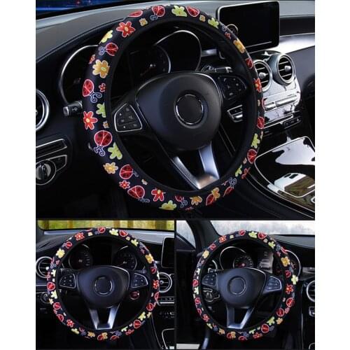 Car Interior Accessories Universal Car Steering Wheel Cover Anti-slip Car Styling Elastic 38cm Steering Covers Car styling