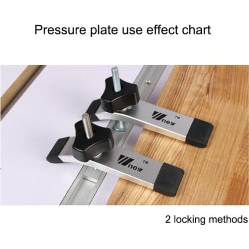 Alloy Steel Quick Acting Hold Fixing T-track Clamps Woodworking Jig Clamping Blocks Device For Carpenter Woodworking Tools