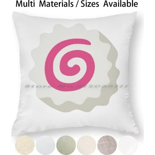 Japanese Fish Cake With Swirl Gift Pillow Case Throw Pillow Cover Cotton Linen Flax Cute Kawaii Japanese Food Manga Sushi