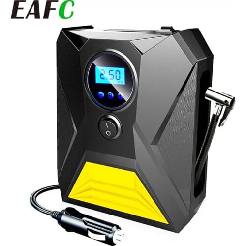 Digital Car Inflatable Pump Electric Tire Air Compressor Pump 12V Portable Digital Auto Tire Inflator with LED Light
