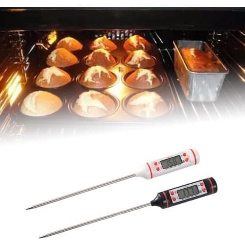 Kitchen Digital BBQ Food Thermometer Meat Cake Candy Fry Grill Dinning Household Cooking Thermometer Gauge Oven Thermometer Tool