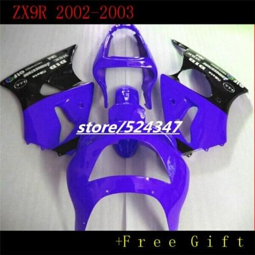 For Ninja ZX9R 02, 2002-2003 ZX - 9r fairing kit kawasaki Ninja ZX9R nerazzurri sport bike cheap motorcycle at 3 o 'clock